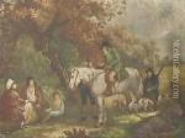 Morning Of Thebenevolent Sportsman Oil Painting - George Morland