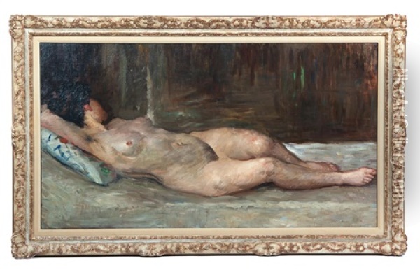 Odalesque Oil Painting - Lovis Corinth