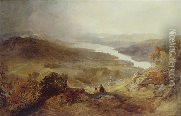 Windermere As Seen From Orrest Head Oil Painting - James Baker Pyne