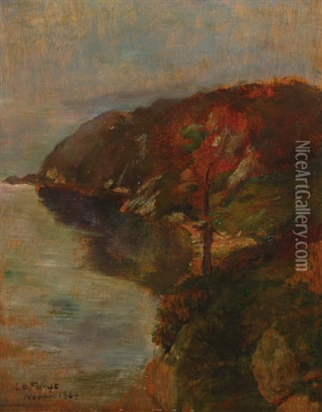 Study Of Fog Effect, Brenton's Cove Oil Painting - John La Farge