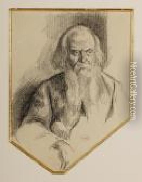 Portrait D'homme Barbu Oil Painting - Maximilien Luce