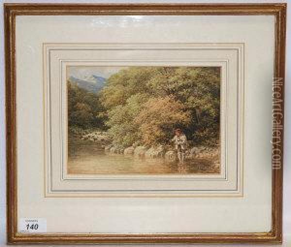 Welsh Fisherboy Oil Painting - John Henry Mole