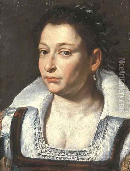 Portrait of a lady Oil Painting - Giacomo Ceruti (Il Pitocchetto)