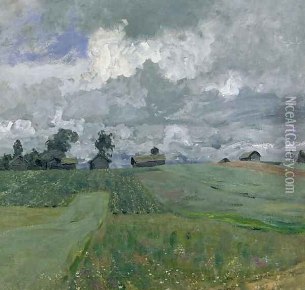 Stormy Day, 1897 Oil Painting - Isaak Ilyich Levitan