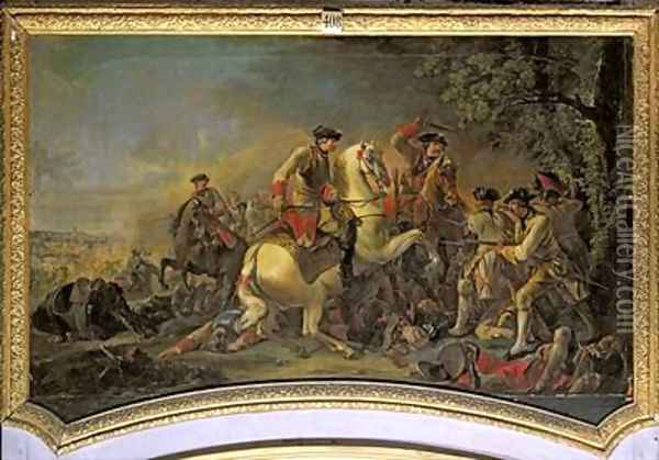 Cavalry Charge Oil Painting - Francesco Giuseppe Casanova