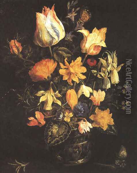Vase of Flowers Oil Painting - Jan The Elder Brueghel