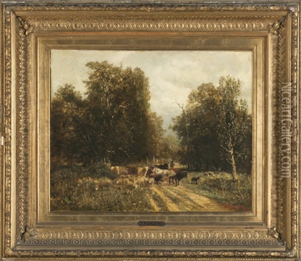 Vacas Oil Painting - Gustav Ranzoni