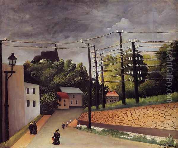 View of Malakoff Oil Painting - Henri Julien Rousseau