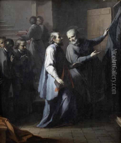 The Sacrament Of Confession Oil Painting - Antonio Beccadelli