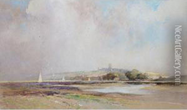 Blakeney, Norfolk; Beach Scene Oil Painting - Percy Robertson