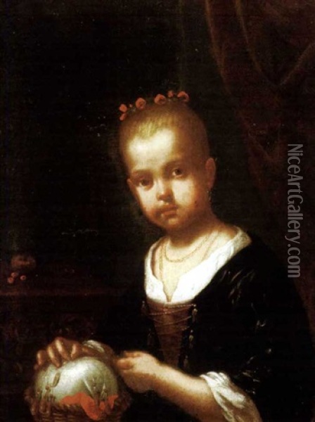 Bambina Oil Painting - Domenico Maggiotto