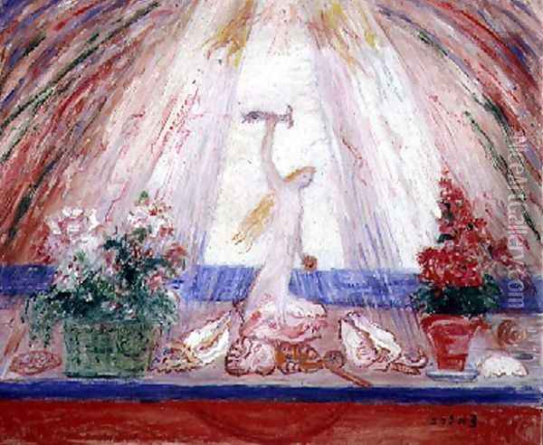 Offrande a La Rose Oil Painting - James Ensor