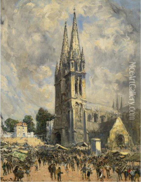 Eglise En Normandie Oil Painting - Frank Myers Boggs
