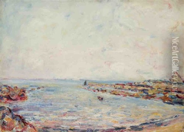 Bord De Mer En Bretagne Oil Painting - Paul Kron