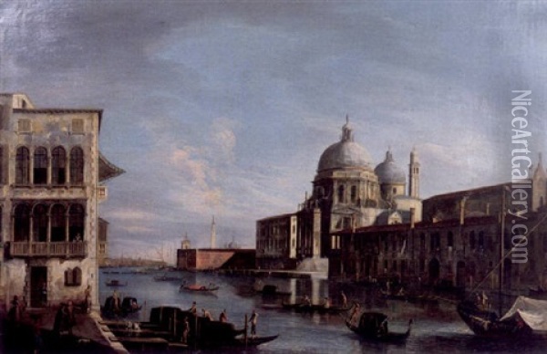 Canal Grande Mit Der Basilica Della Salute Oil Painting -  Master of the Langmatt Foundation Views