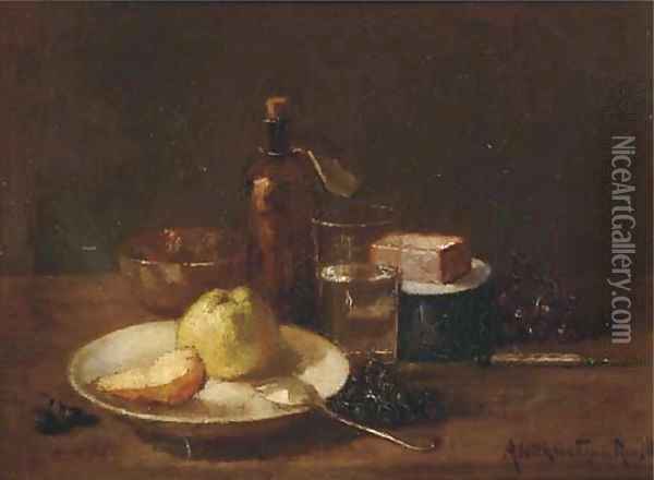 A kitchen still life Oil Painting - Aletta Van Thol-Ruysch