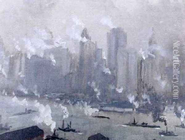 Gray day Oil Painting - Joseph Pennell