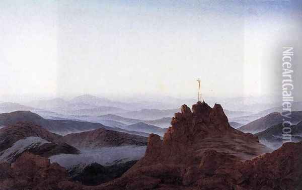Morning in the Riesengebirge 1810-11 Oil Painting - Caspar David Friedrich
