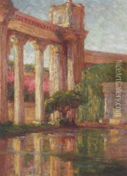 Palace Of Fine Arts, San Francisco Oil Painting - Alice Brown Chittenden