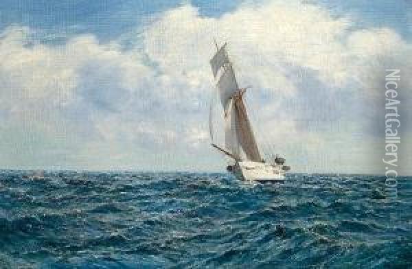 Summer At Sea Oil Painting - Alexander Young