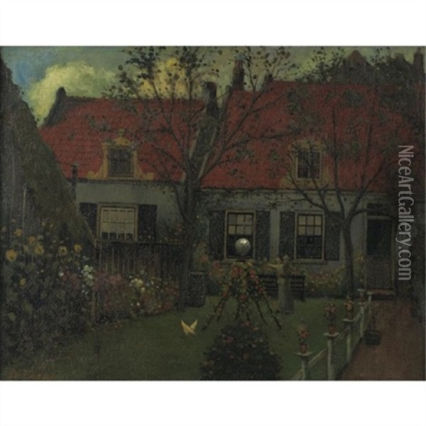 The Cottage Oil Painting - Eduard Karsen