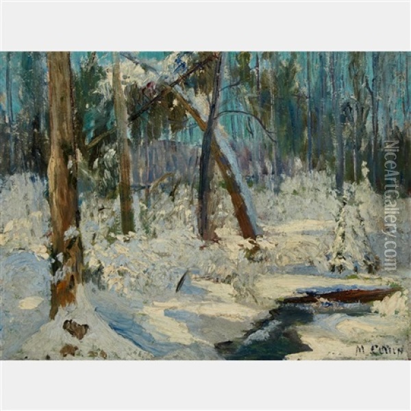 Winter Woods, Lac Tremblant Oil Painting - Maurice Galbraith Cullen