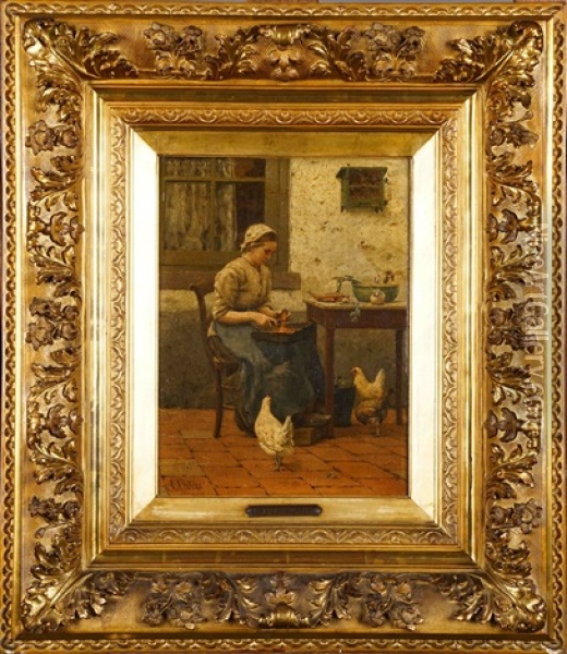 L'eplucheuse De Carottes Oil Painting - Evert Pieters
