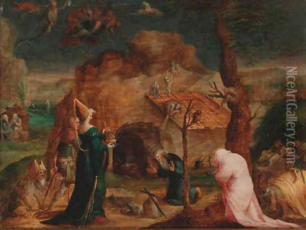 The Temptation of Saint Anthony Oil Painting - David The Younger Teniers