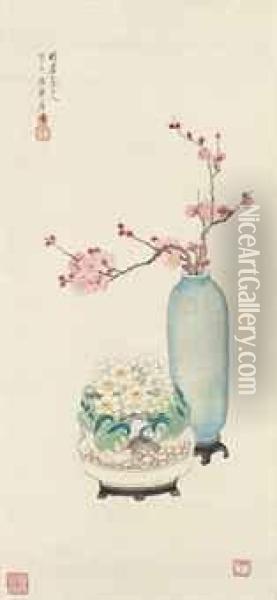 Spring Offering Oil Painting - Ju Lian