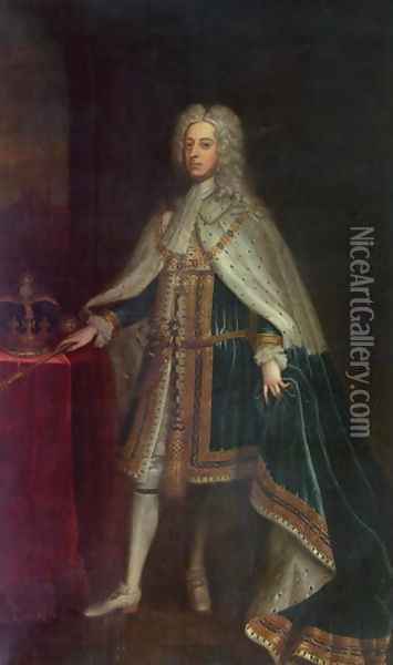 George II 1683-1760 Oil Painting - Charles Jervas