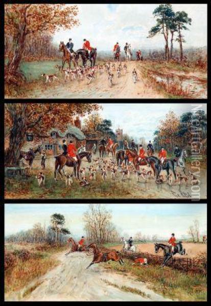 Hunting Scenes Oil Painting - Fred Fitch