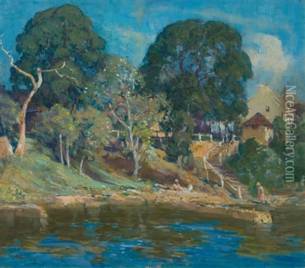 Lavender Bay Oil Painting - Albert Henry Fullwood
