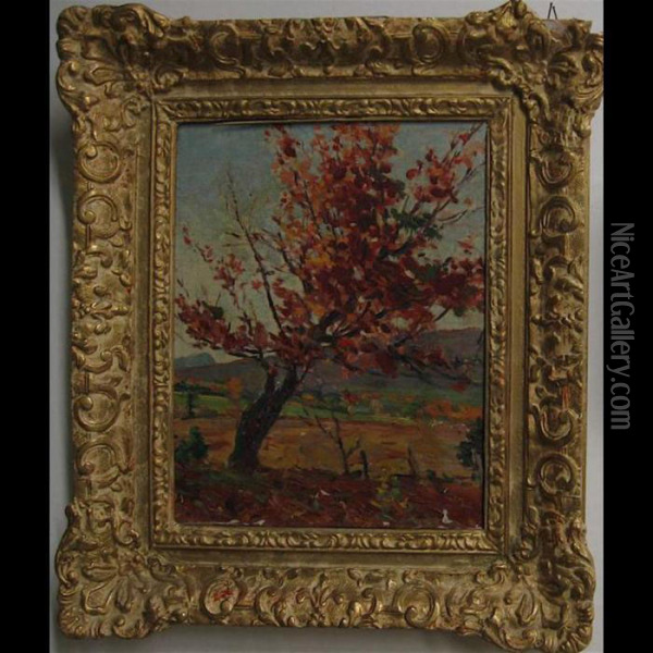 Autumn Tree Oil Painting - Farquhar Mcgillivr. Knowles