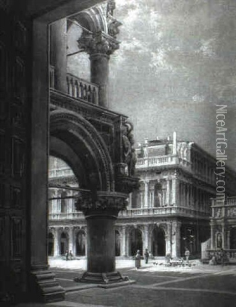 The Ducal Palace, Venice Oil Painting - John O'Connor