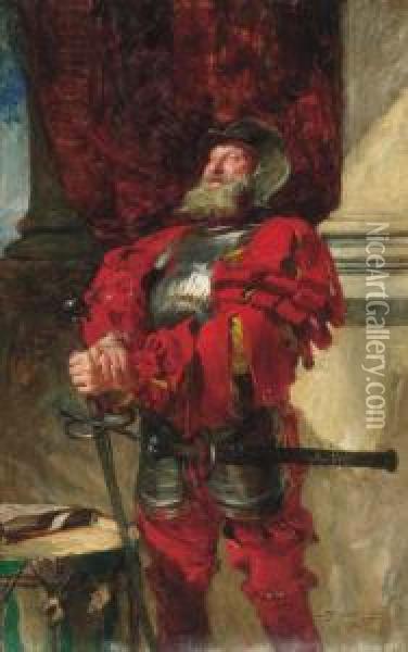 Falstaff Oil Painting - John Seymour Lucas