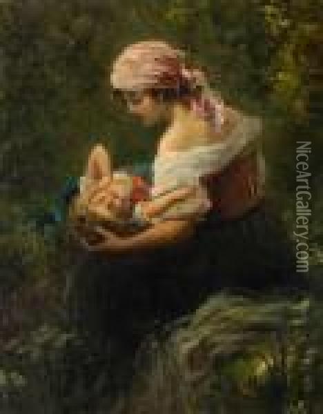 Tenerezze Materne Oil Painting - Luca Postiglione