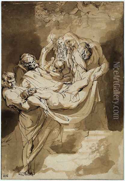 Entombment Oil Painting - Peter Paul Rubens