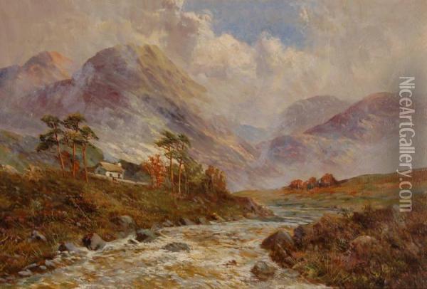 Highland Landscapes Oil Painting - Frank E. Jamieson