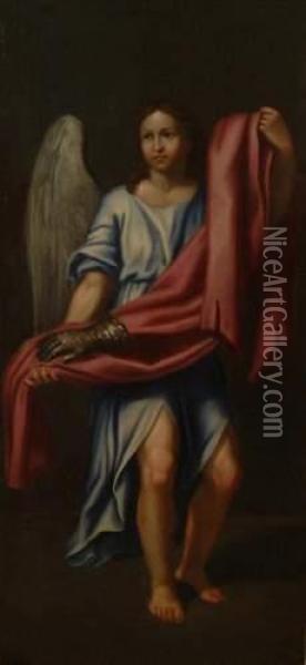 Ange Au Gant De Fer Oil Painting - Tiziano Vecellio (Titian)