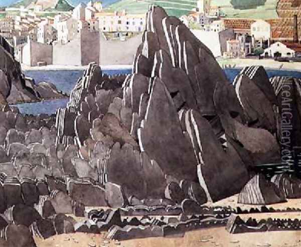 The Rocks 1927 Oil Painting - Charles Rennie Mackintosh