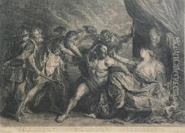 Samson I Dalila Oil Painting - Henry Snyers