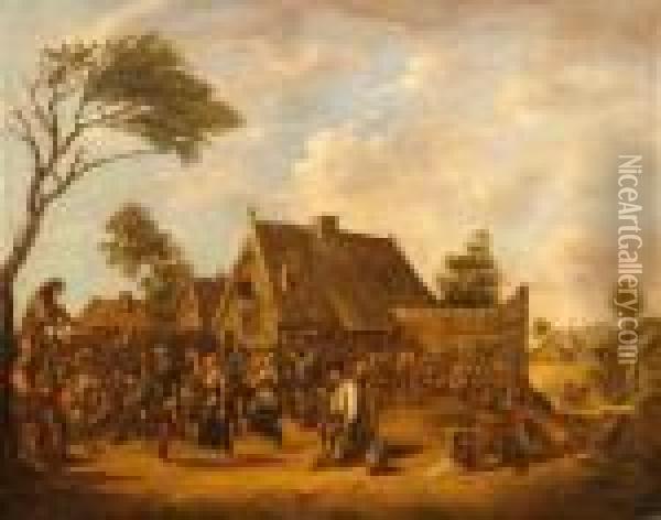 The Village Fair Oil Painting - David The Younger Teniers