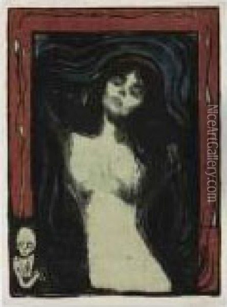 Madonna - Liebendes Weib Oil Painting - Edvard Munch