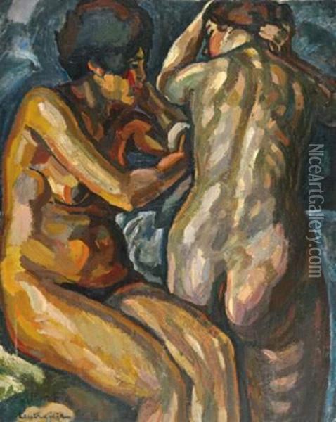  Baigneuses  Oil Painting - Maurice Albert Loutreuil