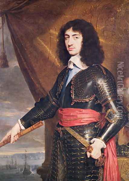 Portrait of Charles II (1630-85) 1653 Oil Painting - Philippe de Champaigne