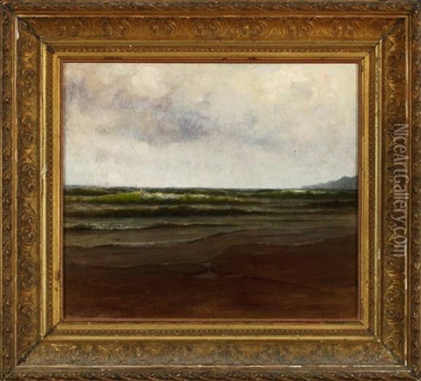Low Tide, Lake Pontchartrain Oil Painting - August Norieri