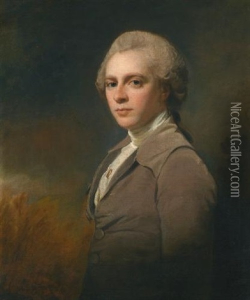 Portrait Of George Cowper (1754-1787) Oil Painting - George Romney