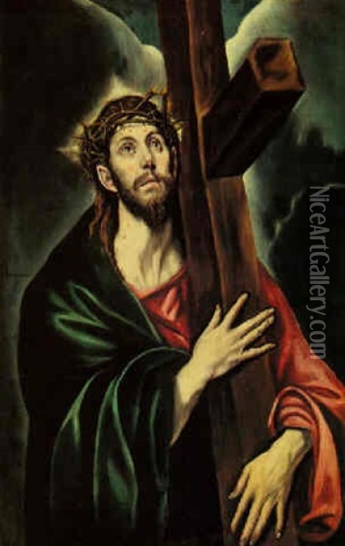 Christ Carrying The Cross Oil Painting -  El Greco