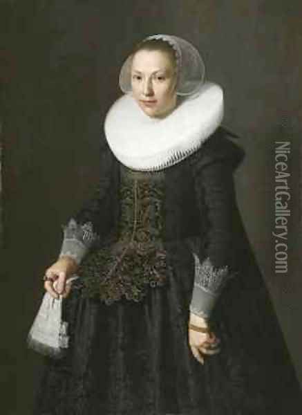 Portrait of a Lady Oil Painting - Nicolaes (Pickenoy) Eliasz