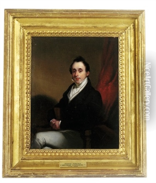 Portrait Of Manuel Pareira Oil Painting - George Chinnery